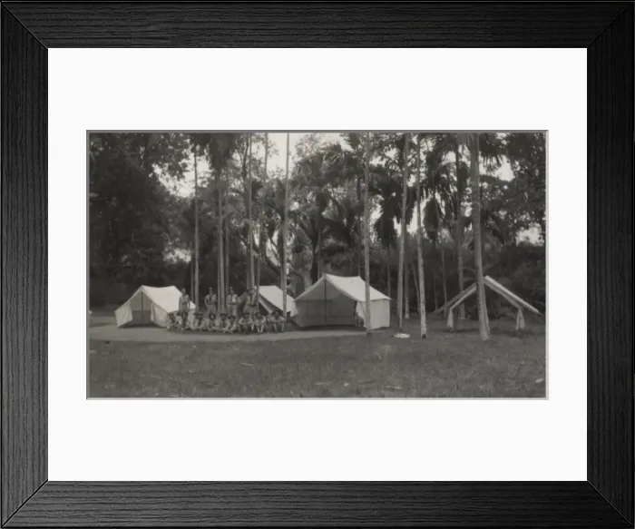 Framed Print : Seychelles Scouts Camping Framed Print : Seychelles Scouts Camping