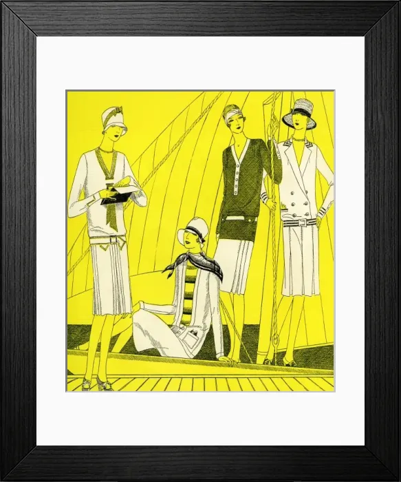 Framed Print : Fashionable women 1927 Framed Print : Fashionable women 1927
