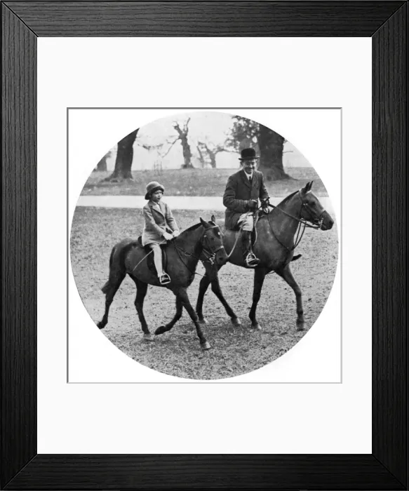 Framed Print : The young Princess Elizabeth riding Framed Print : The young Princess Elizabeth riding