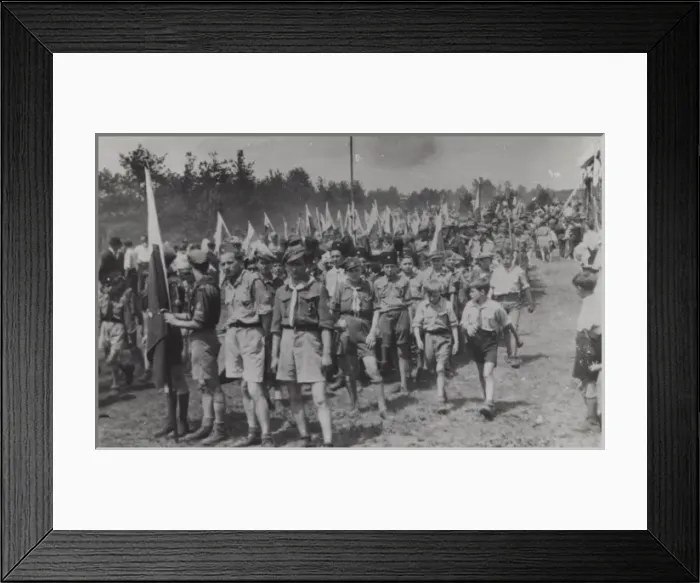 Framed Print : Polish Scouts at a Jamboree Framed Print : Polish Scouts at a Jamboree