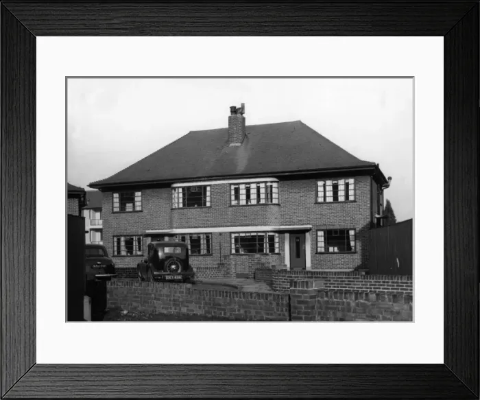 Framed Print : 1930s housing Framed Print : 1930s housing