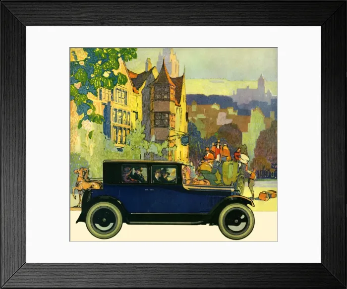 Framed Print : Willys-Knight Coup Sedan Framed Print : Willys-Knight Coup Sedan