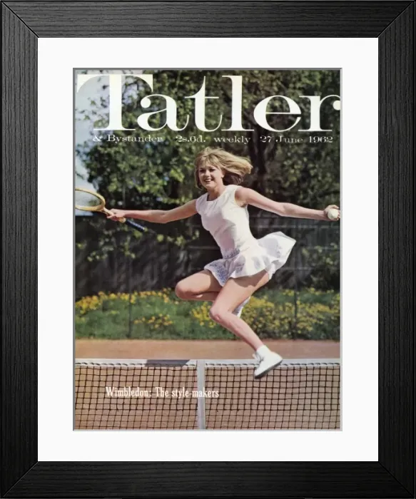 Framed Print : Tatler front cover, Wimbledon 1962 Framed Print : Tatler front cover, Wimbledon 1962