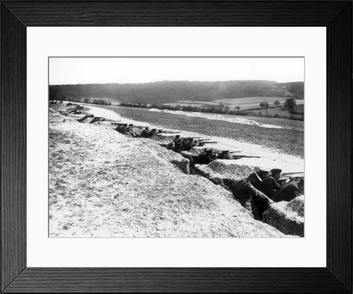 Framed Print : British soldiers in training, UK, WW1 Framed Print : British soldiers in training, UK, WW1