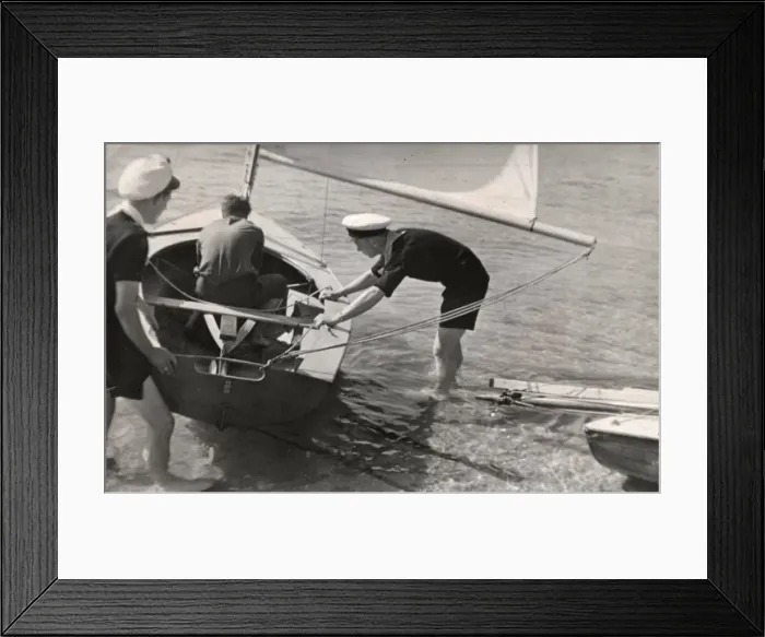 Framed Print : Sea Scouts helping at the 1948 Olympics Framed Print : Sea Scouts helping at the 1948 Olympics