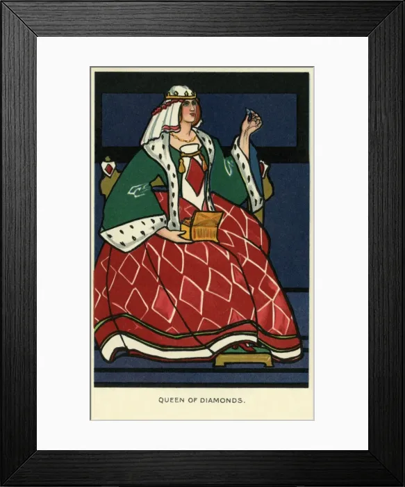 Framed Print : Queen of Diamonds Framed Print : Queen of Diamonds