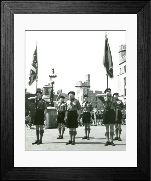 Framed Print : Air Scouts Colour Party Framed Print : Air Scouts Colour Party