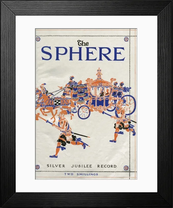 Framed Print : Front cover of the Sphere Silver Jubilee Record Framed Print : Front cover of the Sphere Silver Jubilee Record