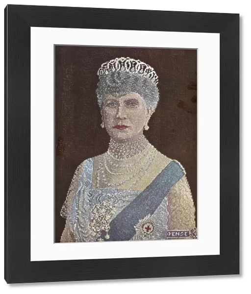 Queen Mary - portrait in Petit Point