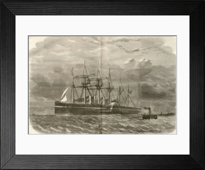 Framed Print : Great Eastern steamship, 1857 Framed Print : Great Eastern steamship, 1857