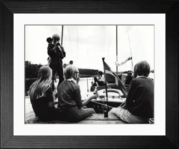 Framed Print : Swedish scouts learn to sail Framed Print : Swedish scouts learn to sail