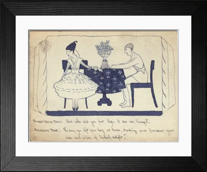 Framed Print : Wartime courtship by George Ranstead Framed Print : Wartime courtship by George Ranstead