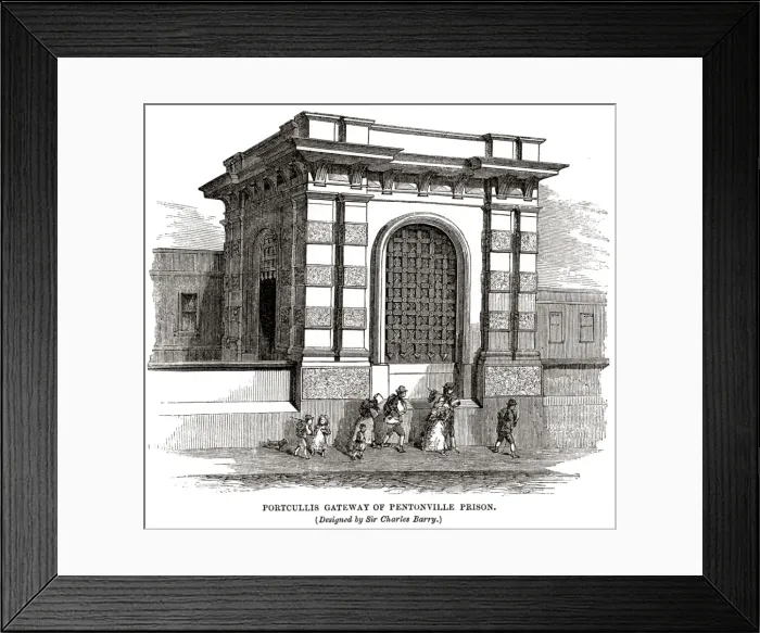 Framed Print : Gateway at Pentonville Prison Framed Print : Gateway at Pentonville Prison