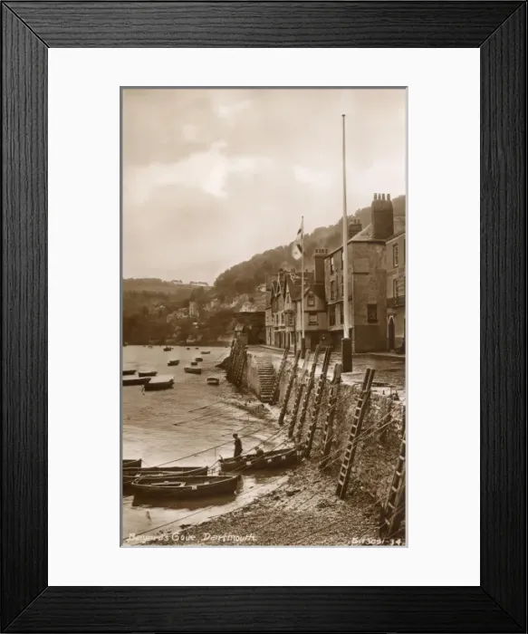 Framed Print : Bayards Cove - Dartmouth, Devon Framed Print : Bayards Cove - Dartmouth, Devon