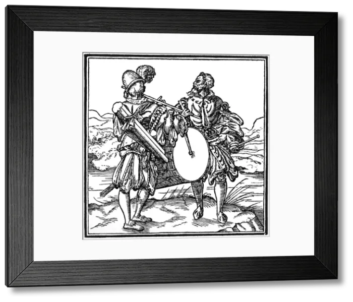 Framed Print : Military musicians - fife and drum Framed Print : Military musicians - fife and drum