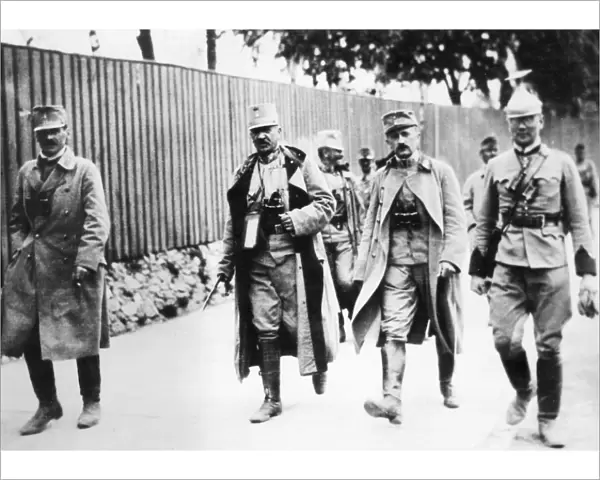 General Rudolf von Metz entering Jaroslau, Poland, WW1