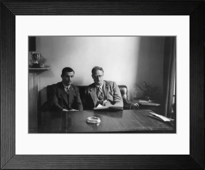 Framed Print : Two men looking rather serious Framed Print : Two men looking rather serious