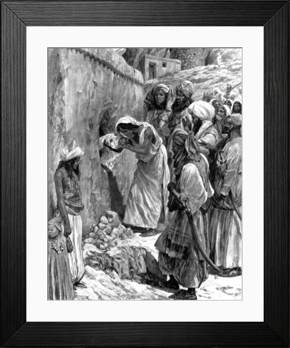 Framed Print : A mother dedicates her infant son as a thief Framed Print : A mother dedicates her infant son as a thief