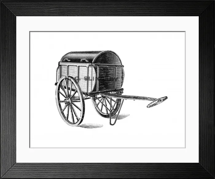 Framed Print : Sliding Cover Dust Truck Framed Print : Sliding Cover Dust Truck