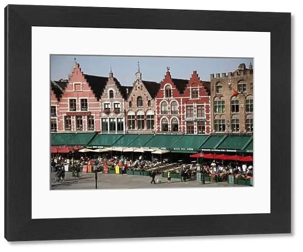 Houses in the Market Sqare in Bruges