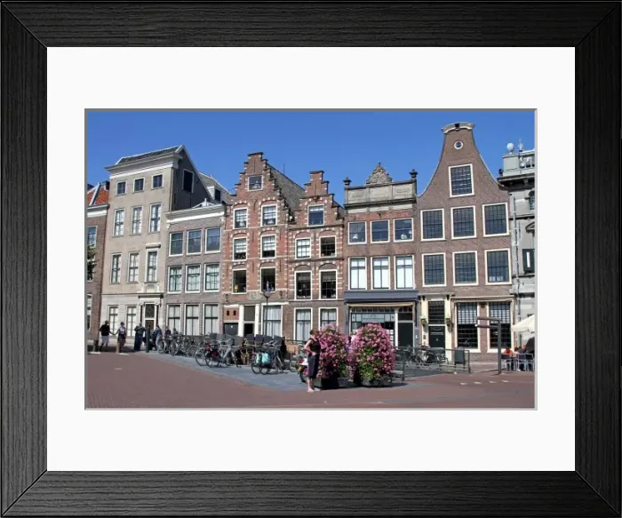Framed Print : Dutch houses in Haarlem, The Netherlands Framed Print : Dutch houses in Haarlem, The Netherlands