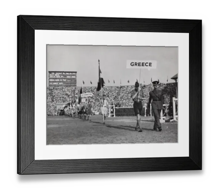 Framed Print : Scouts at Olympic opening ceremony Framed Print : Scouts at Olympic opening ceremony