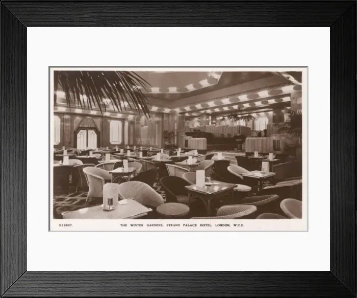 Framed Print : Winter Gardens, Strand Palace Hotel, London Framed Print : Winter Gardens, Strand Palace Hotel, London