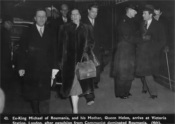 Exiled King Michael of Romania and Queen Helen