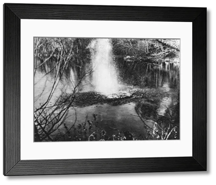 Framed Print : Mitchell Hedges tests a sub machine gun, 1921 Framed Print : Mitchell Hedges tests a sub machine gun, 1921