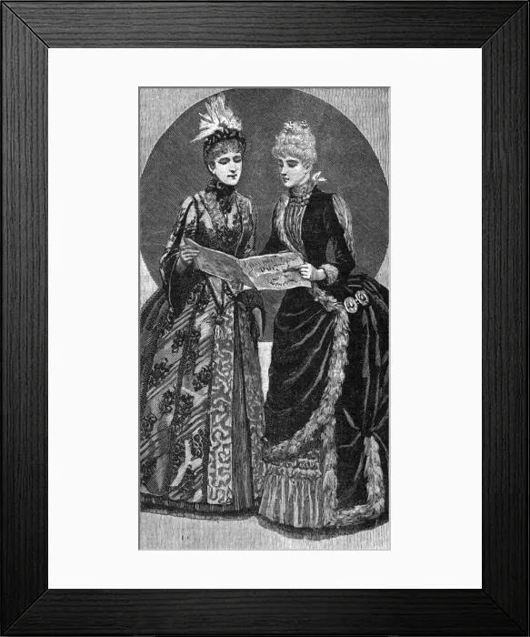 Framed Print : Music at home - singing, 1880s Framed Print : Music at home - singing, 1880s