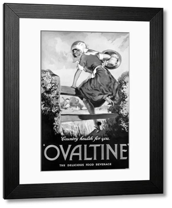 Framed Print : Ovaltine advertisement Framed Print : Ovaltine advertisement