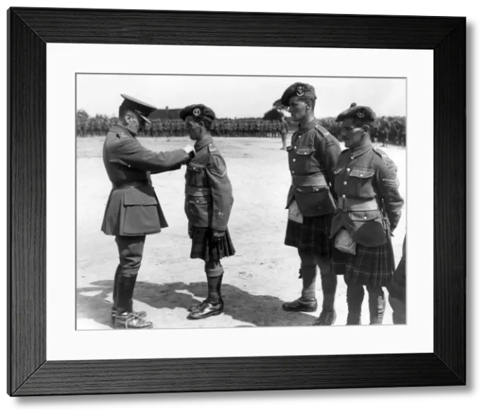 Framed Print : General Sir Ivor Maxse presenting medals, Belgium, WW1 Framed Print : General Sir Ivor Maxse presenting medals, Belgium, WW1