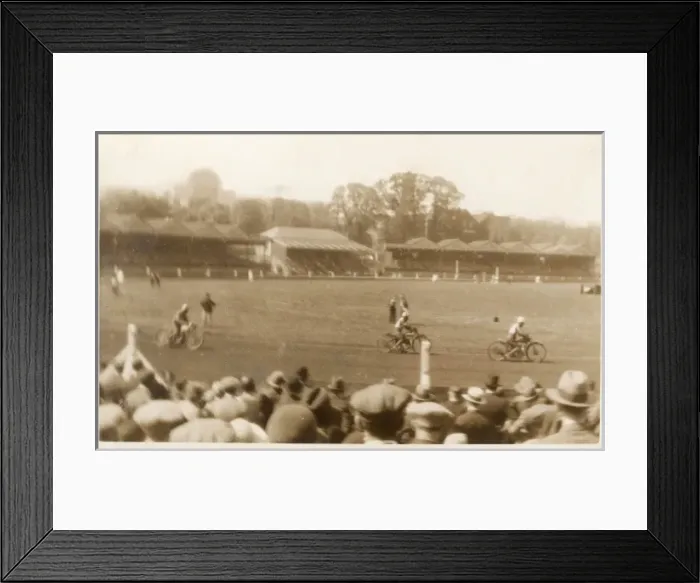 Framed Print : Motorcycle racing at Crystal Palace, South London Framed Print : Motorcycle racing at Crystal Palace, South London