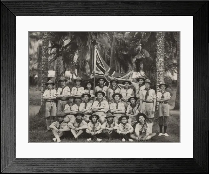 Framed Print : Seychelles Boy Scouts Framed Print : Seychelles Boy Scouts
