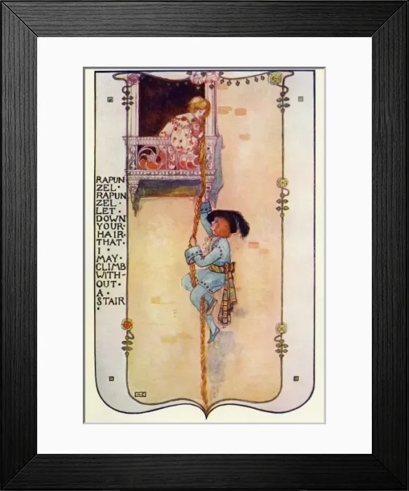 Framed Print : Rapunzel by Katharine Cameron Framed Print : Rapunzel by Katharine Cameron
