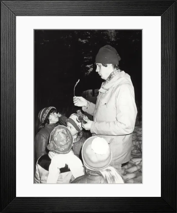 Framed Print : Leif Akerlof and beaver scouts Framed Print : Leif Akerlof and beaver scouts
