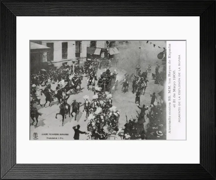 Framed Print : Attempt to assassinate King Alfonso XIII of Spain Framed Print : Attempt to assassinate King Alfonso XIII of Spain