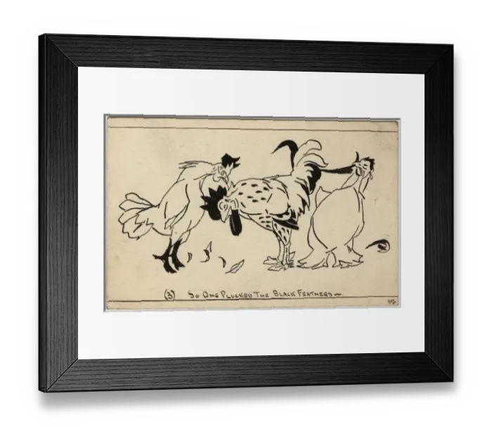 Framed Print : The Cock with Two Wives by George Ranstead Framed Print : The Cock with Two Wives by George Ranstead