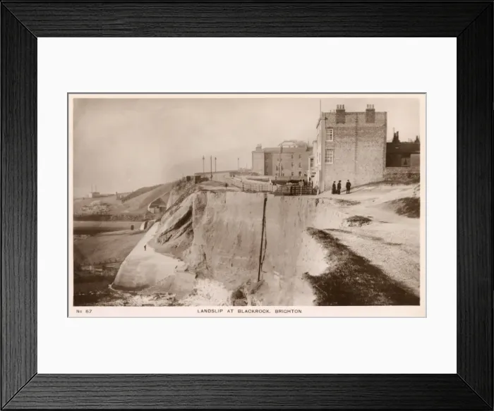 Framed Print : Landslip at Blackrock, Brighton Framed Print : Landslip at Blackrock, Brighton
