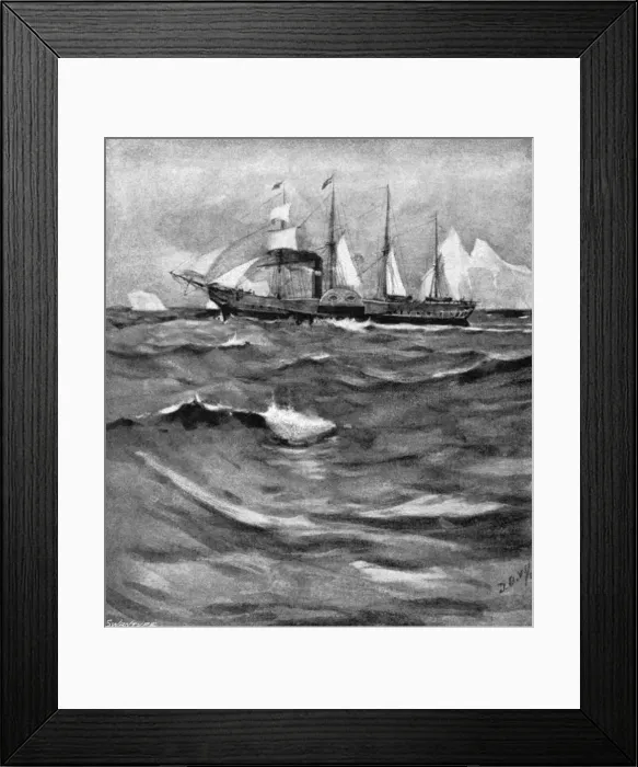 Framed Print : Brunels SS Great Western at sea Framed Print : Brunels SS Great Western at sea