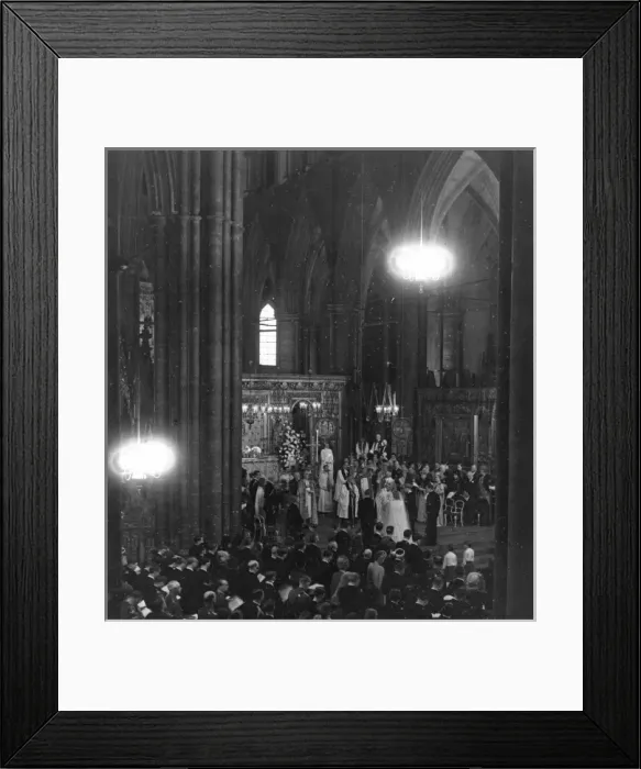Framed Print : Wedding of Princess Elizabeth and Prince Philip Framed Print : Wedding of Princess Elizabeth and Prince Philip