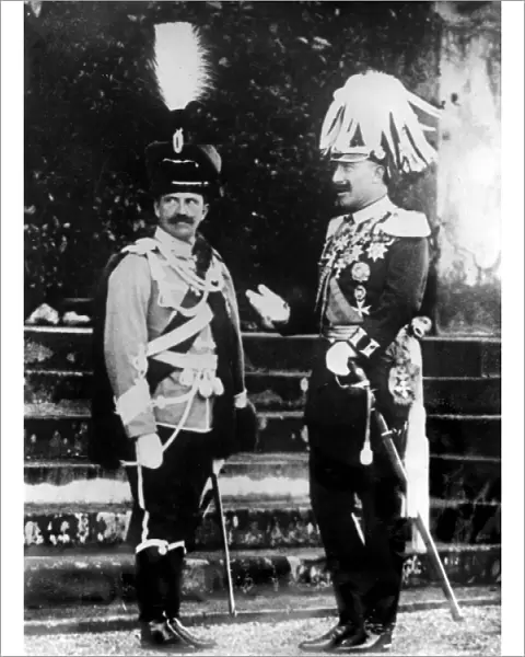 King Victor Emmanuel III and Kaiser Wilhelm II