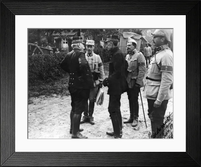 Framed Print : General Joffre and others during WW1 Framed Print : General Joffre and others during WW1