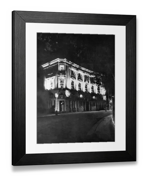 Framed Print : Home of the Sphere on Coronation night, 1953 Framed Print : Home of the Sphere on Coronation night, 1953