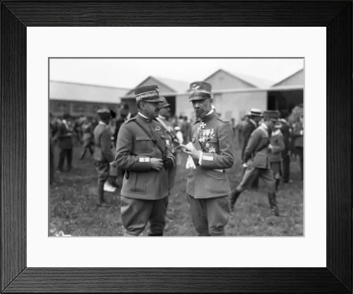 Framed Print : Two Italian generals during the First World War Framed Print : Two Italian generals during the First World War