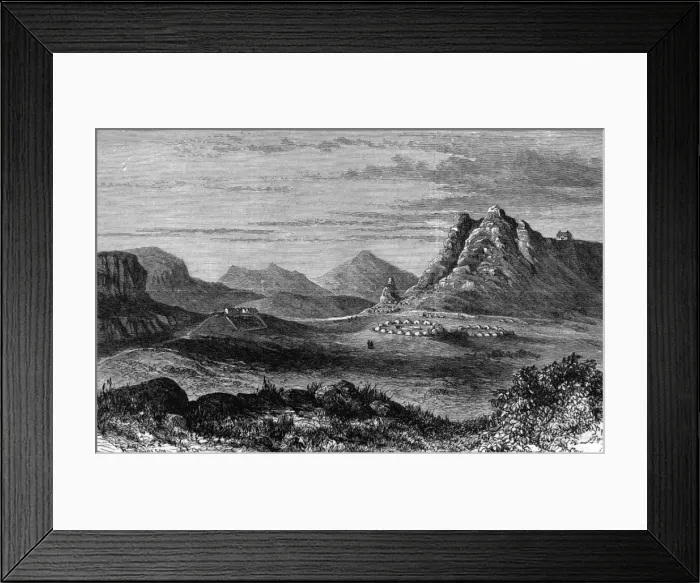 Framed Print : Basuto Gun War, 1880 - Thaba Bosigo Framed Print : Basuto Gun War, 1880 - Thaba Bosigo