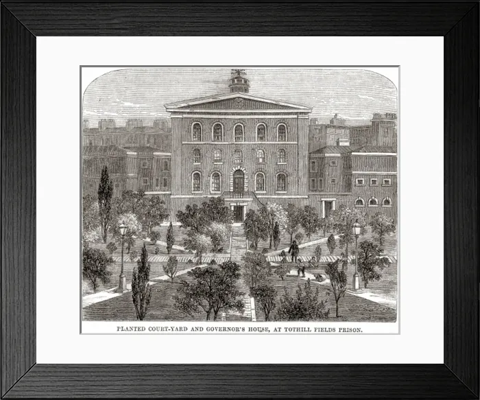 Framed Print : Governors house at Tothill Fields Prison Framed Print : Governors house at Tothill Fields Prison