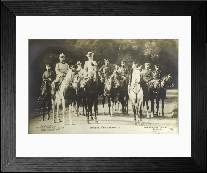 Framed Print : Kaiser Wilhelm II and Family Framed Print : Kaiser Wilhelm II and Family