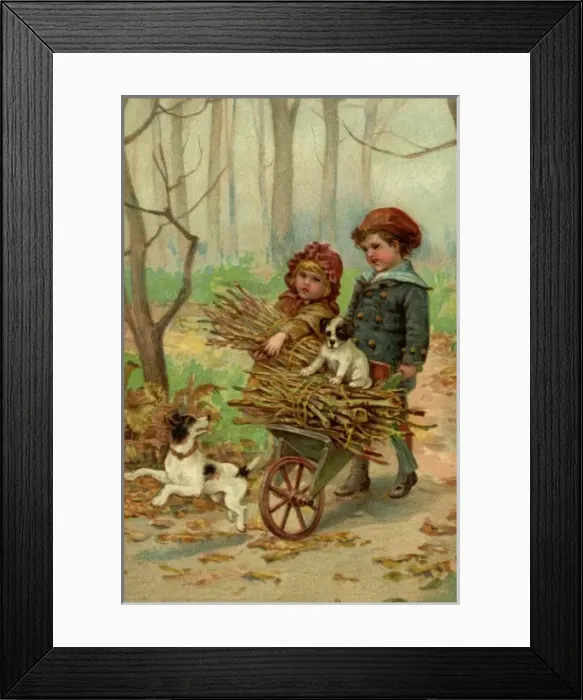 Framed Print : Taking home the faggots Framed Print : Taking home the faggots