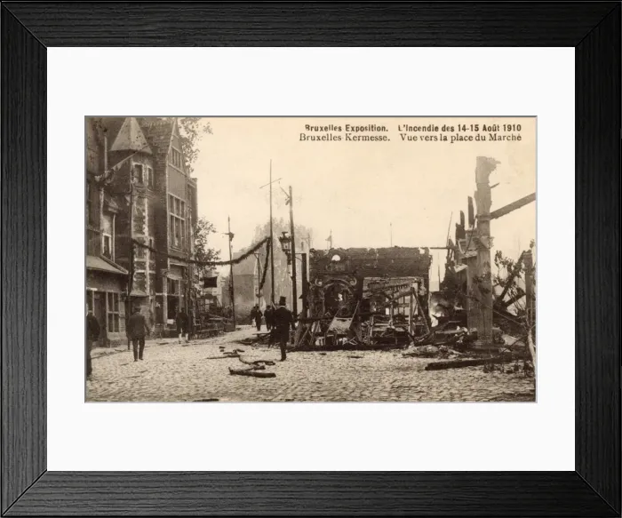 Framed Print : Fire at Exposition Universelle et Internationale, Brussels Framed Print : Fire at Exposition Universelle et Internationale, Brussels